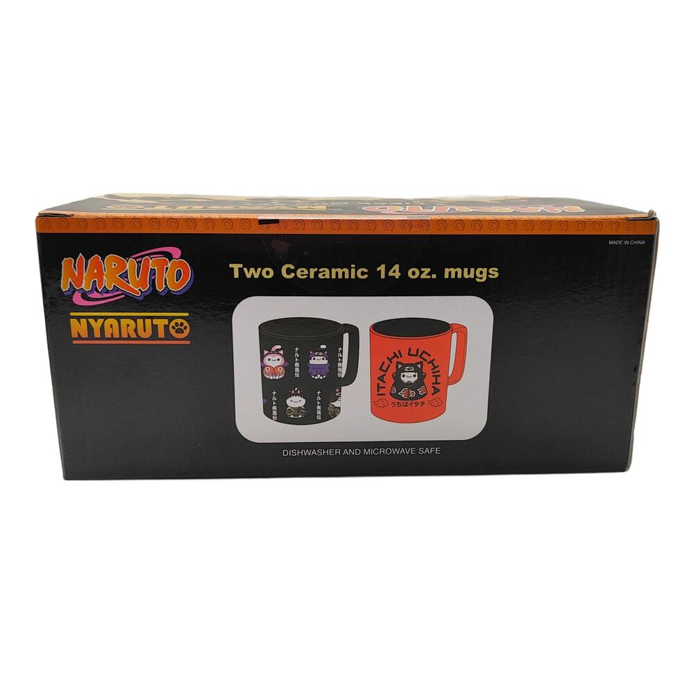 Naruto Nyaruto Mad Engine 2 Piece Mug Set - Picture 3 of 3